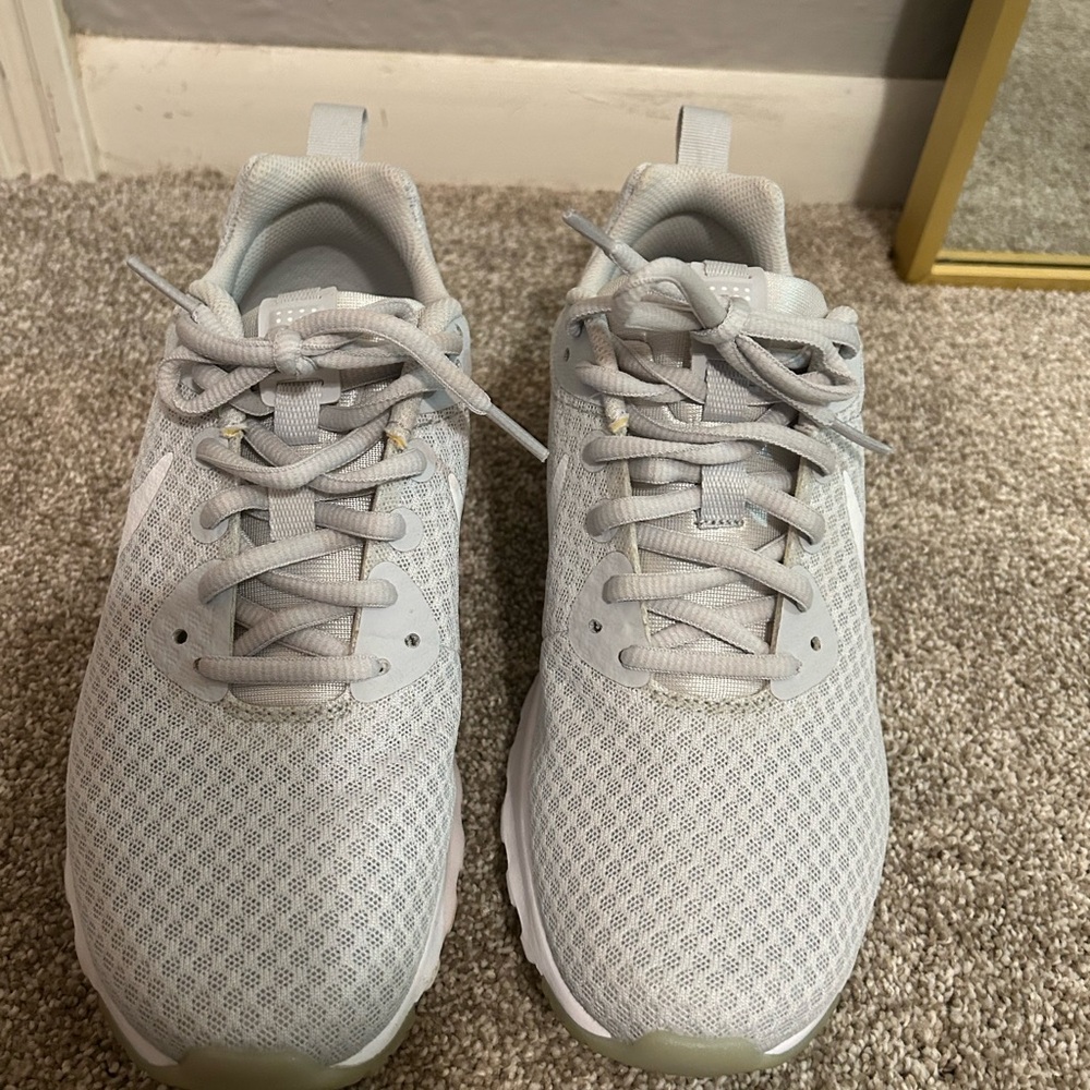 Light Gray Nike Air Max Athletic Sneakers